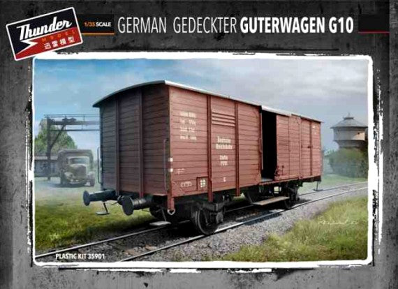 Thunder Model 35901 1:35 WWII German Guterwagen G10 Boxcar Plastic Model Kit