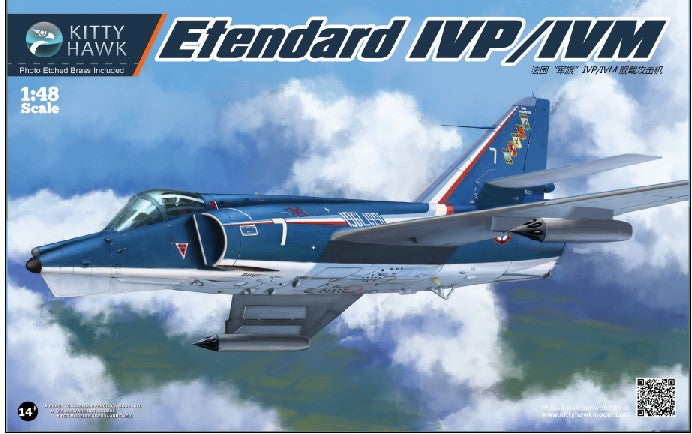 Kitty Hawk 80137 1:48 Etendard IVP/IVM Recon Fighter Military Plane Kit