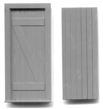 Grandt Line 3633 O 30? X 78? Door with Planked on One Side, Z-Brace (Pack of 2)