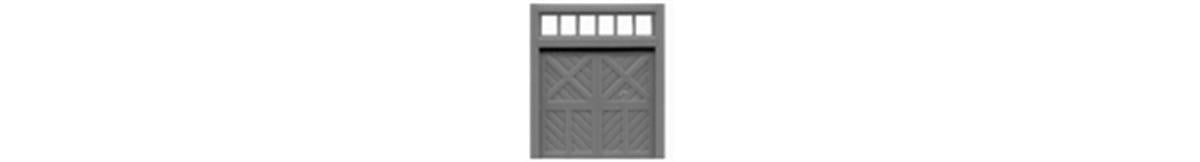 Tichy 2515 N Scale 8' x 8' Baggage Door With Transom (Pack of 4)