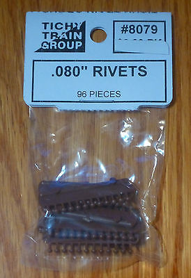 Tichy 8079 HO 0.08 Diameter Rivet Heads (Pack of 96)