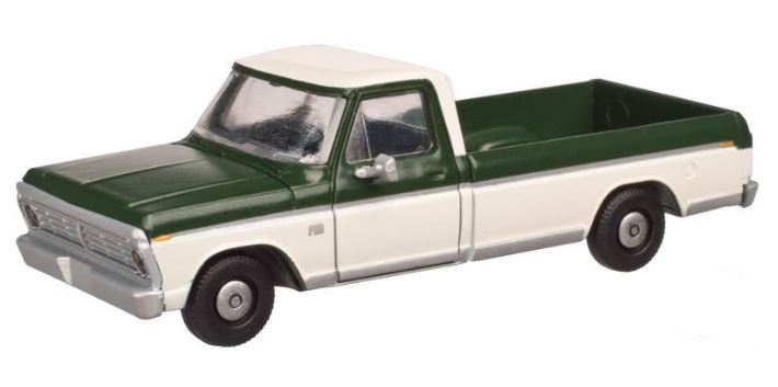 Atlas 20003753 HO Assembled 1973 Ford F-100 Green/White Pickup Truck
