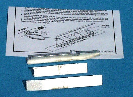 A-Line 13201 HO 85' Flat Car Centersill Weight Set-Fits Athearn Car