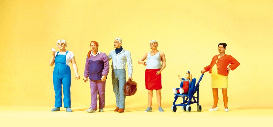 Preiser 10550 HO Pregnant Women Figures (Set of 5)
