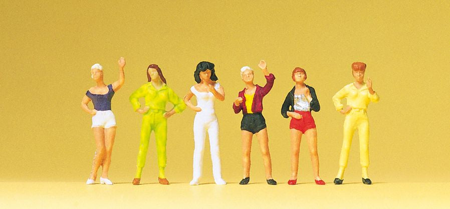 Preiser 14066 HO Young Ladies Figures (Set of 6)