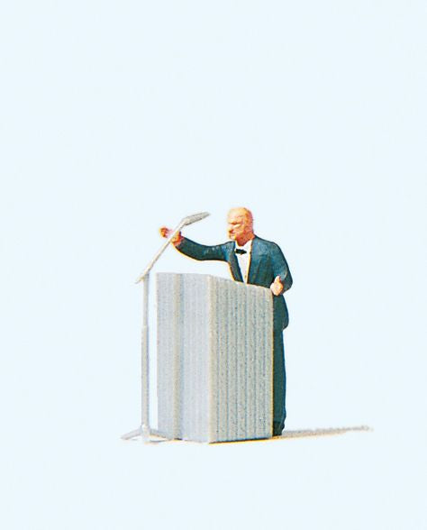 Preiser 28035 HO Small Man - Big Words Figure