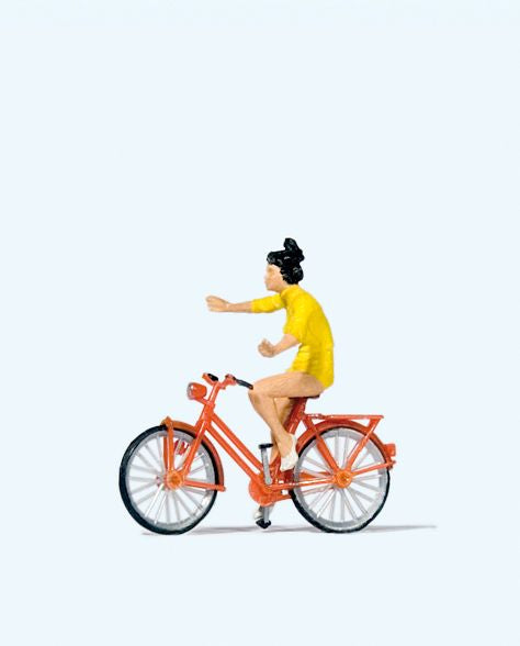Preiser 28181 HO Look No Hands! Figure with Bicycle