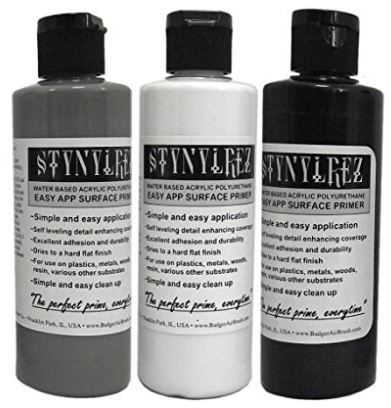 Badger SNR-410 3-Tone Stynylrez Acrylic Polyurethane Surface Primers (Set of 3)