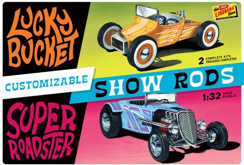 Lindberg 136 1:32 Customizable Street Rod (Pack of 2)