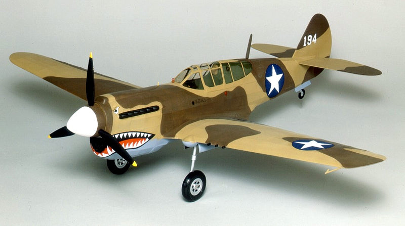 Guillows 405LC 1:16 Curtiss P40 Warhawk Military Aircraft Plane Model Kit