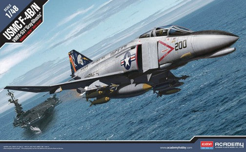 Academy 12315 1:48 F4B/N WMFA531 gray Ghosts USMC/USN Fighter Military Plane Kit