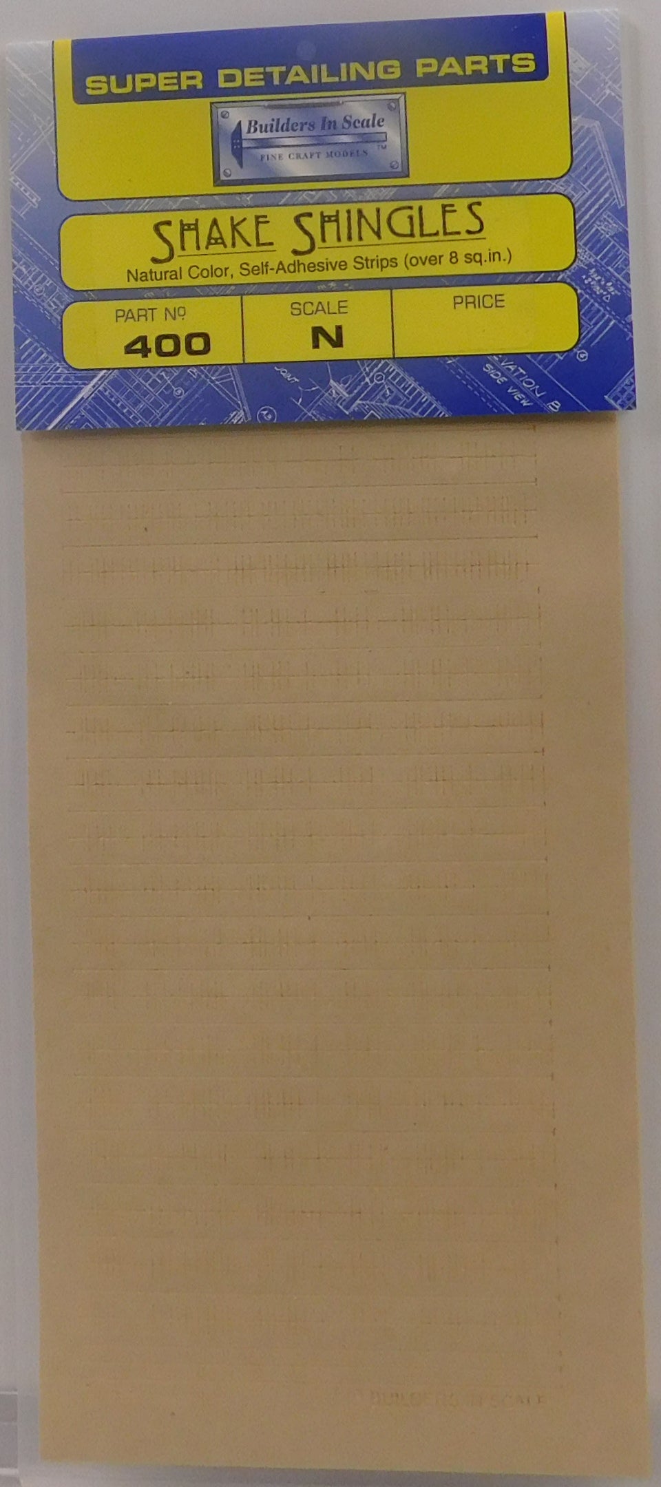 Builders-in-Scale 400 N Shake Shingles