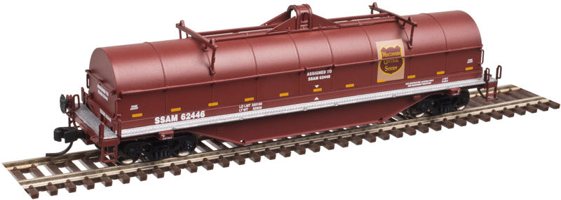 Atlas 50002859 N Wisconsin Central 42' Coil Steel Cars #62446