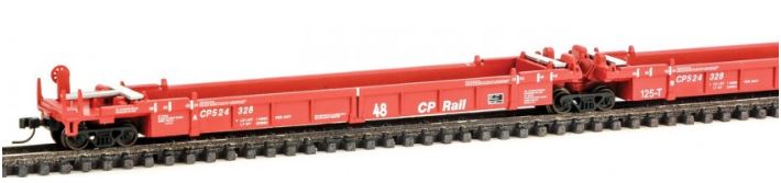Walthers 929-8102 N CP Thrall Articulated 48' Well Car #524328 (Set of 5)