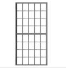 Tichy 8295 HO 40 Pane Masonry Window