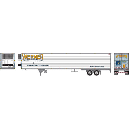 Athearn 29866 HO Werner 53' Reefer Trailer RTR #28865