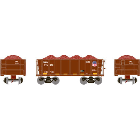 Athearn 97737 HO Union Pacific RTR 26' Ore Car Low Side with Load #396350
