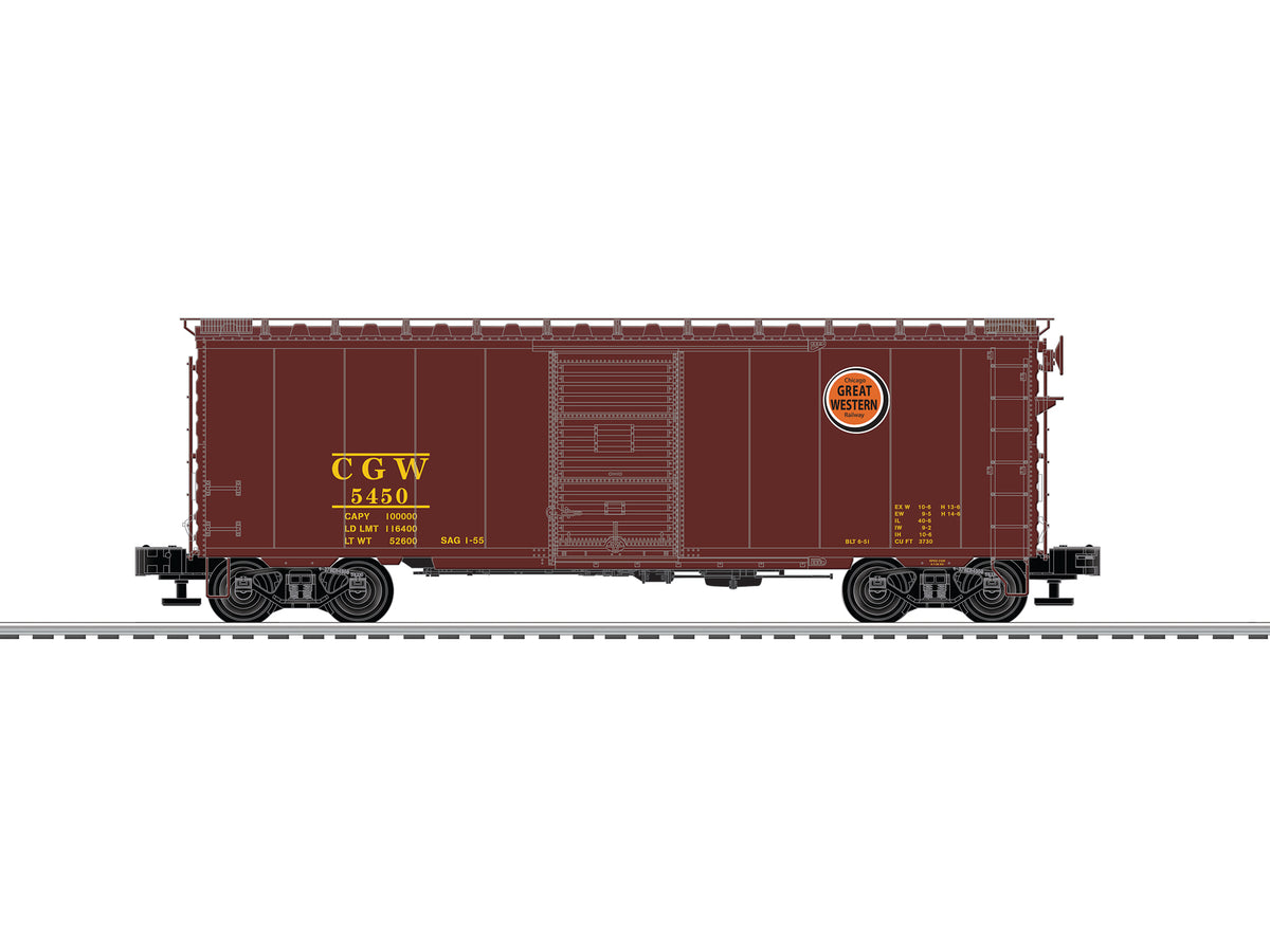 Lionel 6-83571 O Chicago Great Western Grain Door PS-1 Boxcar #5450