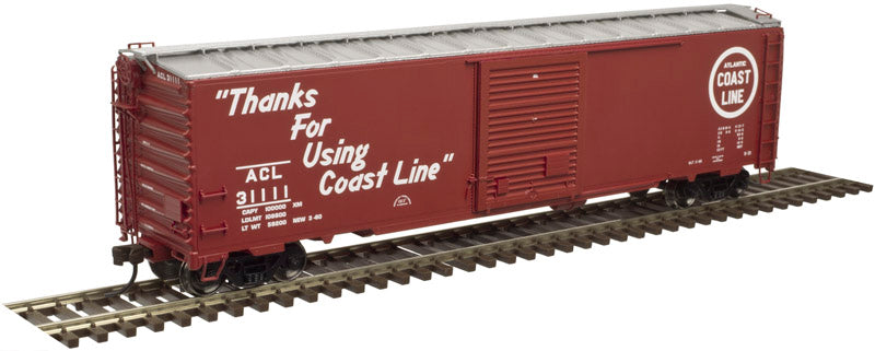 Atlas 20003992 HO Atlantic Coast Line 50' Postwar Single Door Box Car #31470