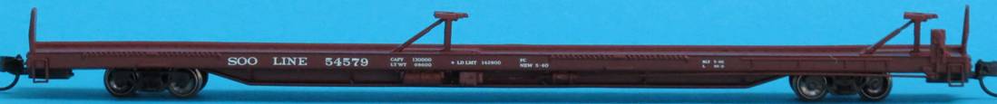 Trainworx Inc 28516-02 N SOO Line 85’ Pullman Standard Flat Car #54579
