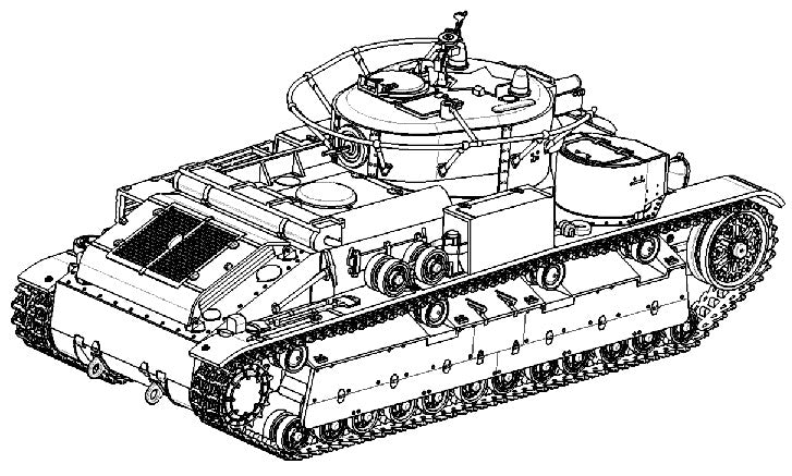 Trumpeter 07150 1:72 Soviet T-28 Welded Turret Tank Plastic Model Kit