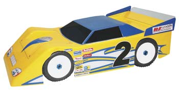 RJ SPEED 1030 1:8 Mega Wedge Dirt Oval Body .060