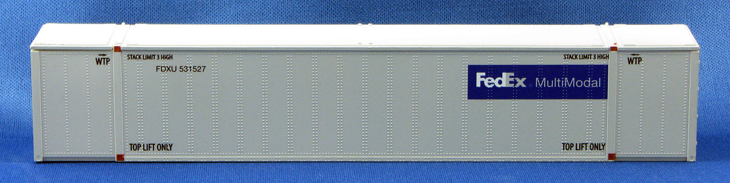 Con-Cor 0004-088025 HO FedEx Multi-Modal 53' Container (2)