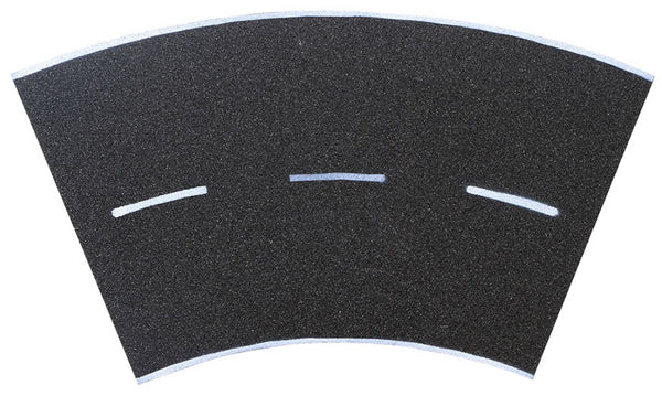 Vollmer 48267 HO Weathered Asphalt Street 45 Degree Curve