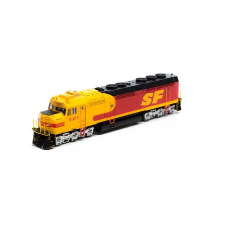 Athearn G25306 HO Santa Fe F45 Diesel Locomotive with DCC & Sound #5955