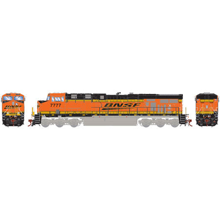 Athearn G83011 HO BNSF/Railway/Black ES44DC Diesel Locomotive #7777