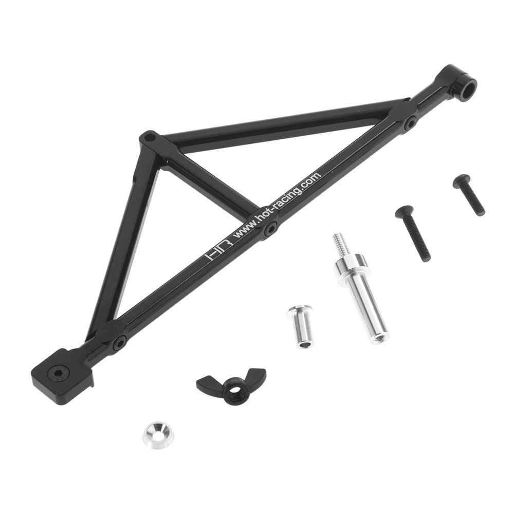 Hot Racing SCX03TMA01 Aluminum Rear Bumper Tires Carrier SCX Jeep