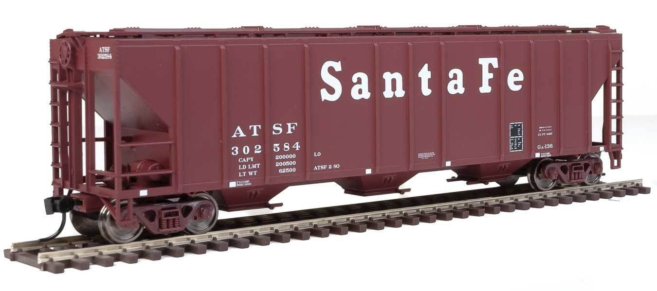 Walthers 910-7250 HO ATSF 54' Pullman-Standard 4427 CD Covered Hopper #302584