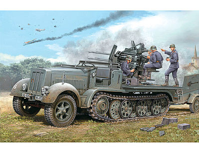Trumpeter 01523 1:35 German Sd.Kfz.7/1 Halftrack with Trailer Plastic Model Kit
