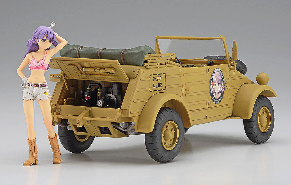 Hasegawa 52160 1:24 Pkw.K1 Kübelwagen Type 82 Claire Frost w/Figure Model Kit