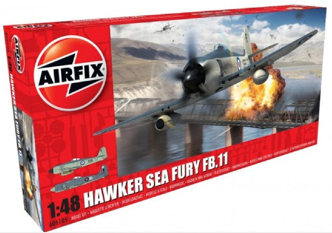 Airfix Products A06105 1:48 Hawker Sea Fury FB.II Military Aircraft Plane Kit