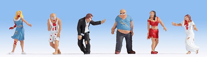 Noch 15800 HO Zombies Figures (Set of 6)