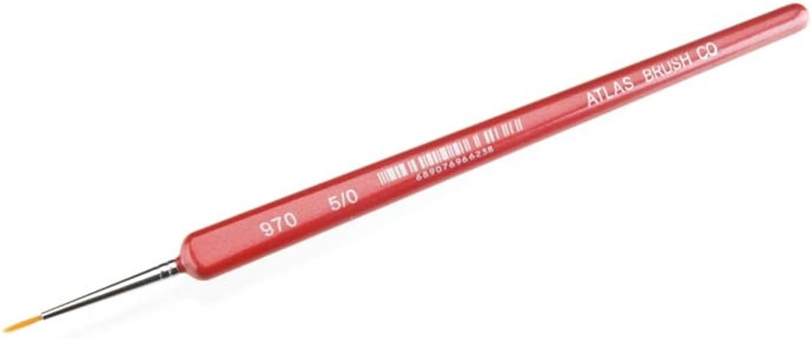 Atlas Brush 97050 5/0 Golden Taklon Triangle Handle