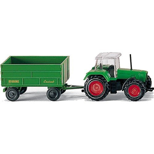 Wiking 96001 960 01 24 1:160 Fendt Favorit mit Anhanger Tractor w/Trailer Green