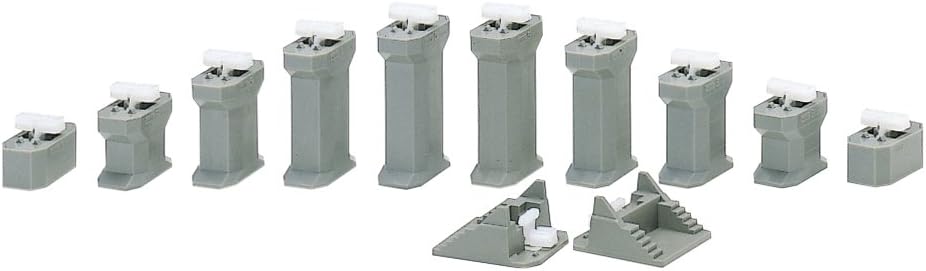 Kato 230151 N 15mm - 50mm Single Track Incline Pier Set (Set of 12)