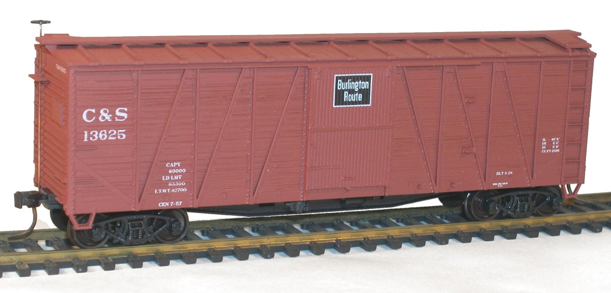 Accurail 80953 HO Colorado & Southern 40' Singel Sheath Wood Boxcar # 13625 Kit