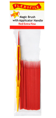 Flex-I-File M929007 Red Extra Fine Magic Brush w/Handle (Pack of 18)