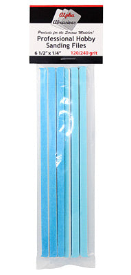Alpha Abrasives 0309 5 3/4" x 1/4" Medium Professional Sanding File (Pack of 10)