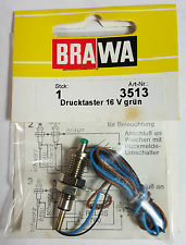 Brawa 3513 Green Illuminated Push-Button