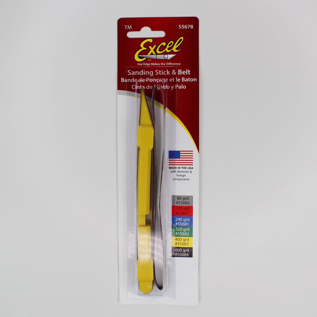 Excel 55725 #400 Sanding Stick with 2 Belts