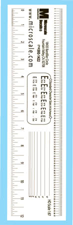 Microscale 31 HO Clear Ruler
