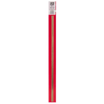 K&S 8155 1/4" x 1/4" x 12" Square Brass Tube