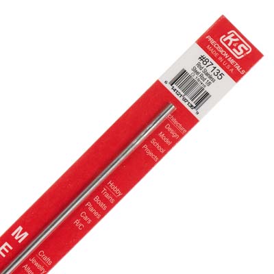 K&S 87135 1/8" x 12" Stainless Steel Rod