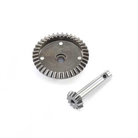 Losi 252075 38T Ring & 12T Pinion Gear Fr/Rr: Super Baja Rey