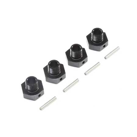 Losi 252077 20mm Wheel Hexes and Pins, BLK (4): Super Baja Rey