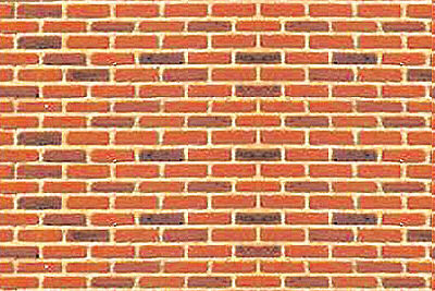 JTT Scenery Products 97424 G 7.5"x12" Brick Sheet (Pack of 2)